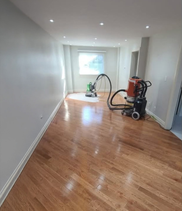 Floor before refinishing