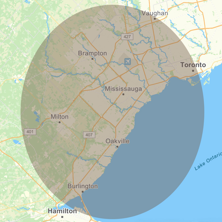 McLaughlin Flooring service area including Burlington, Oakville, Mississauga, Brampton and surrounding areas