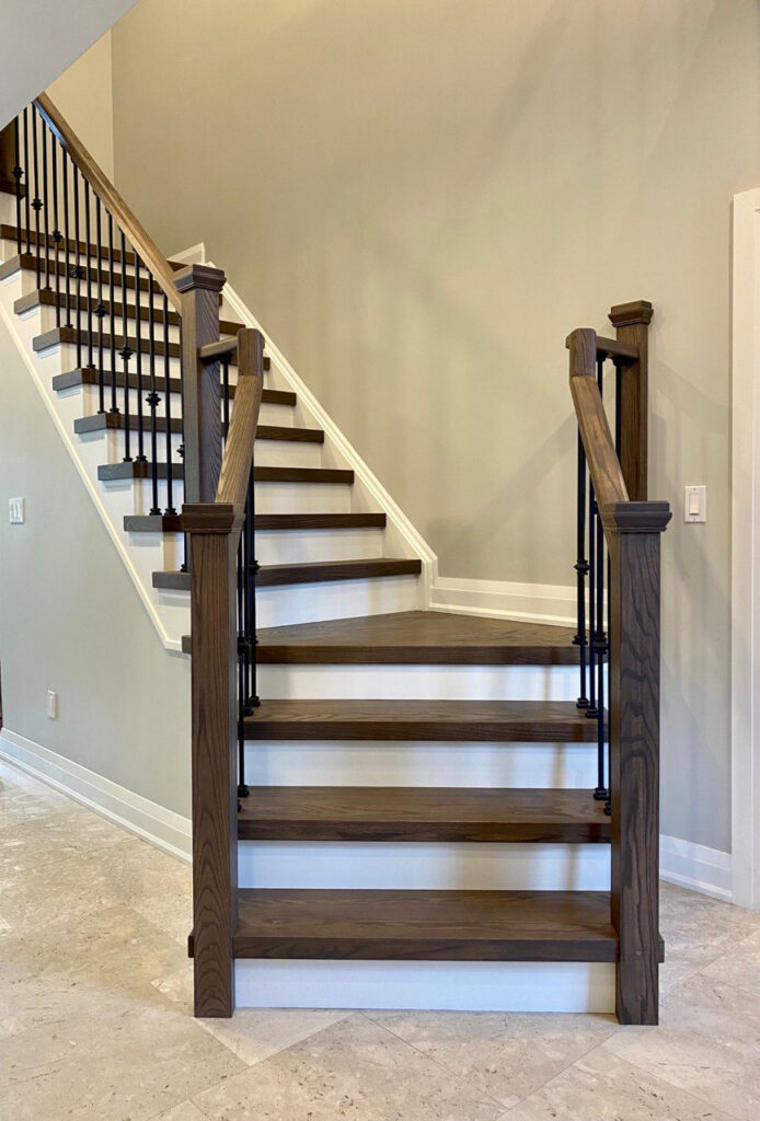 Staircase after refinishing