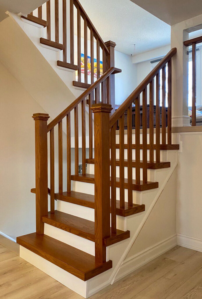 Staircase after refinishing